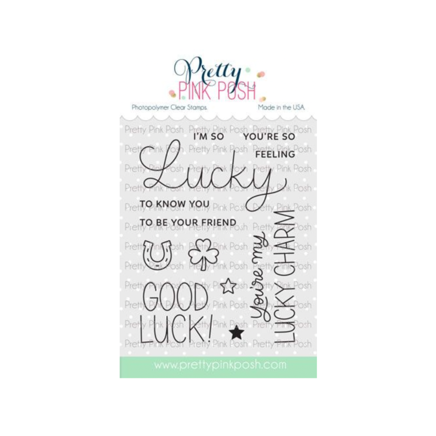Pretty Pink Posh Lucky To Know You Clear Stamps