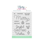 Pretty Pink Posh Merry Greetings Clear Stamp and Die Set product image 1