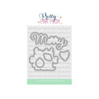 Pretty Pink Posh Merry Greetings Coordinating Dies