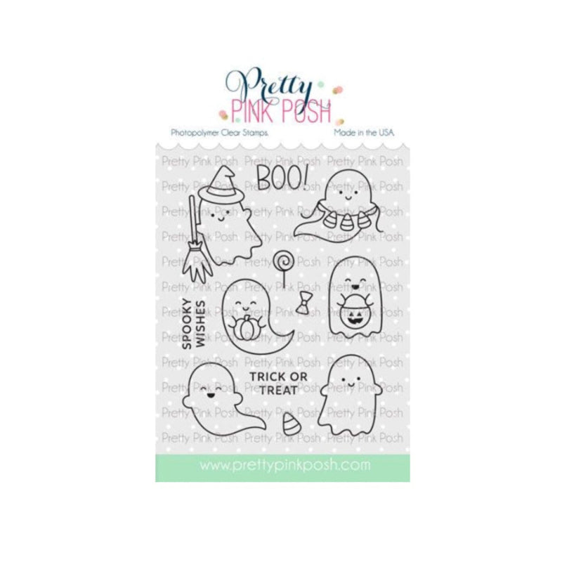 Pretty Pink Posh Mini Ghosts Clear Stamp and Die Set product image 1