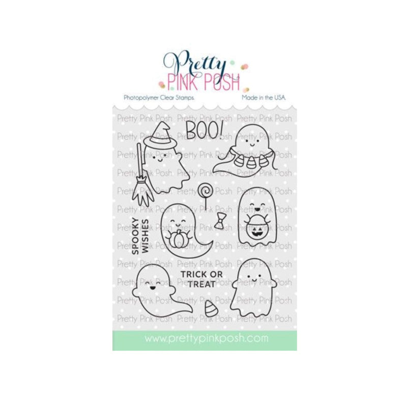 Pretty Pink Posh Mini Ghosts Clear Stamps