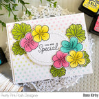 Pretty Pink Posh Mini Polka Dots Stencil special
