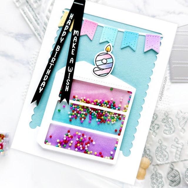 Pretty Pink Posh Number Candles Clear Stamp and Die Set happy birthday | color-code:ALT01