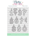 Pretty Pink Posh Number Candles Clear Stamps