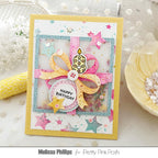 Pretty Pink Posh Number Candles Dies shaker card