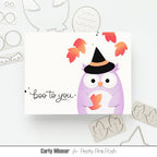 Pretty Pink Posh Owl Holder Dies boo to you card