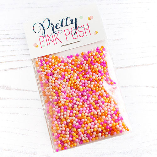 Pretty Pink Posh Paradise Glass Shaker Beads