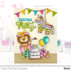 Pretty Pink Posh Party Time Dies pinata