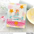 Pretty Pink Posh Patterned Presents Clear Stamps stars
