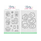 Pretty Pink Posh Penguin Friends Clear Stamp and Die Set