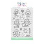 Pretty Pink Posh Penguin Friends Clear Stamps