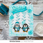 Pretty Pink Posh Penguin Friends Clear Stamps tree