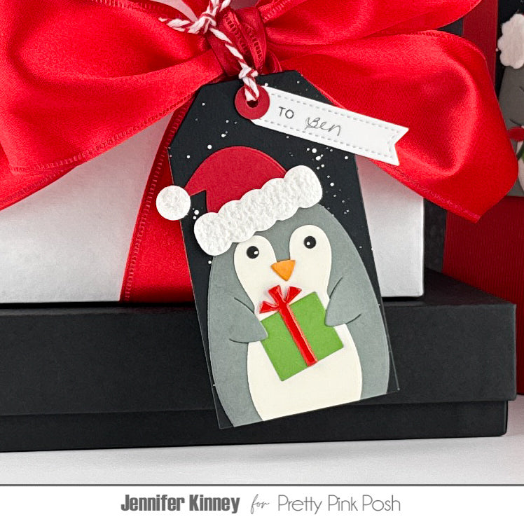 Pretty Pink Posh Penguin Holder Dies tag