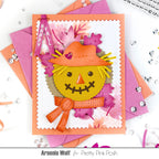 Pretty Pink Posh Pinking Circles Dies happy fall scarecrow card