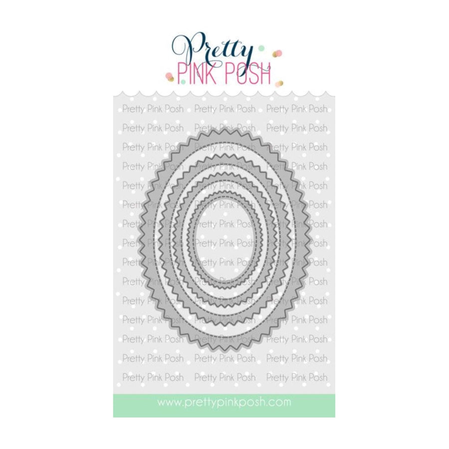 Pretty Pink Posh Pinking Ovals Dies