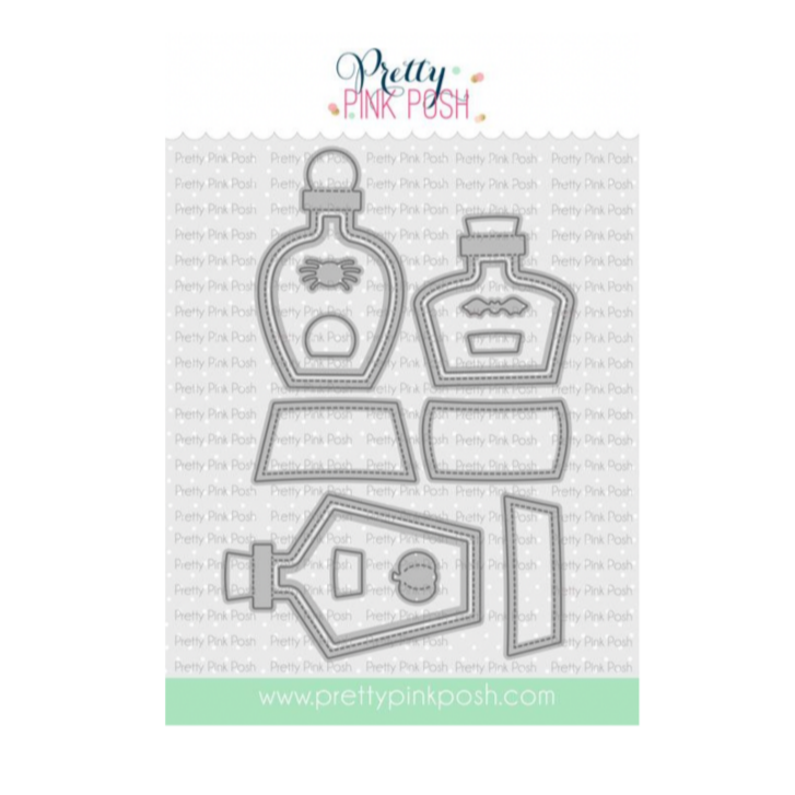 Pretty Pink Posh Potion Bottle Shakers Dies
