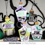 Pretty Pink Posh Potion Bottle Shakers Dies tags