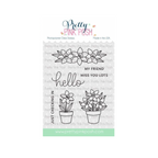 Pretty Pink Posh Potted Daffodils Clear Stamp and Die Set image 1