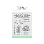 Pretty Pink Posh Potted Daffodils Clear Stamps