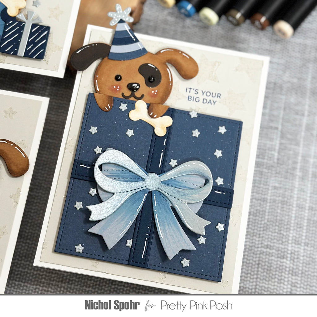 Pretty Pink Posh Present Shaker Dies dog | color-code:ALT01