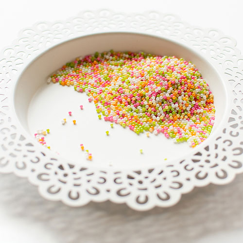 Pretty Pink Posh Rainbow Sherbet Glass Shaker Beads product image
