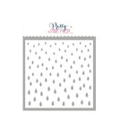 Pretty Pink Posh Raindrops Stencil