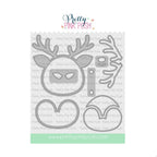 Pretty Pink Posh Reindeer Face Shaker Dies