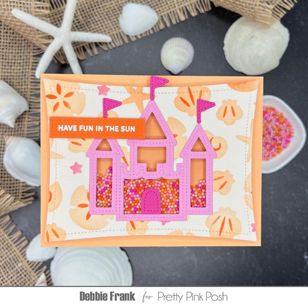 Pretty Pink Posh Sandcastle Shaker Dies pink