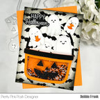 Pretty Pink Posh Scattered Bats Stencils*