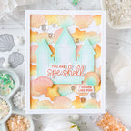 Pretty Pink Posh Seashell Border Dies pastels