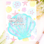 Pretty Pink Posh Seashell Shaker Dies blue