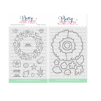 Pretty Pink Posh Seashell Wreath Clear Stamp and Die Set