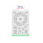 Pretty Pink Posh Seashell Wreath Clear Stamp and Die Set product image 