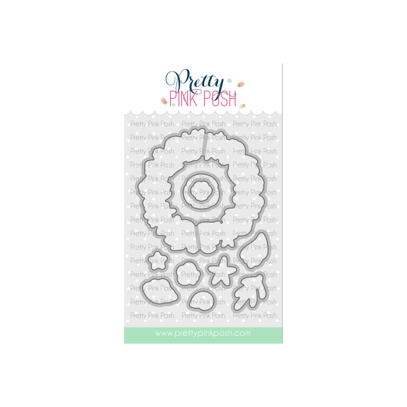 Pretty Pink Posh Seashell Wreath Clear Stamp and Die Set product image 2