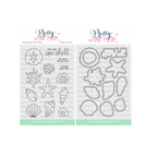 Pretty Pink Posh Seashells Clear Stamp and Die Set