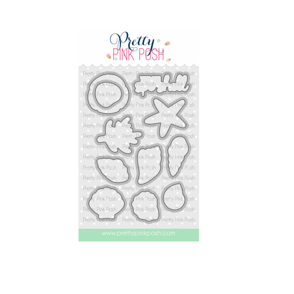 Pretty Pink Posh Seashells Clear Stamp and Die Set product image 2