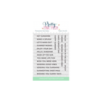 Pretty Pink Posh Sentiment Strips Summer Clear Stamps