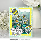 Pretty Pink Posh Shadow Box Dies bumble bees