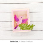 Pretty Pink Posh Shadow Box Dies friendship