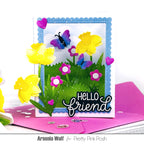 Pretty Pink Posh Shadow Box Dies hello