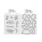 Pretty Pink Posh Simple Thanks Clear Stamp and Die Set