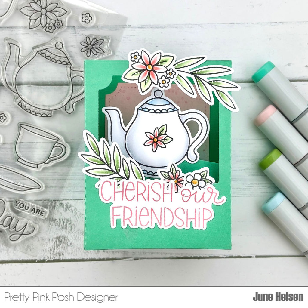 Pretty Pink Posh Simple Thanks Dies friendship