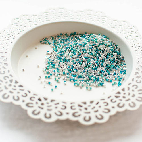 Pretty Pink Posh Snow Days Glass Shaker Beads product image