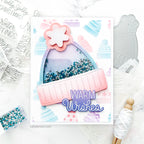 Pretty Pink Posh Snow Days Glass Shaker Beads warm wishes | color-code:ALT01