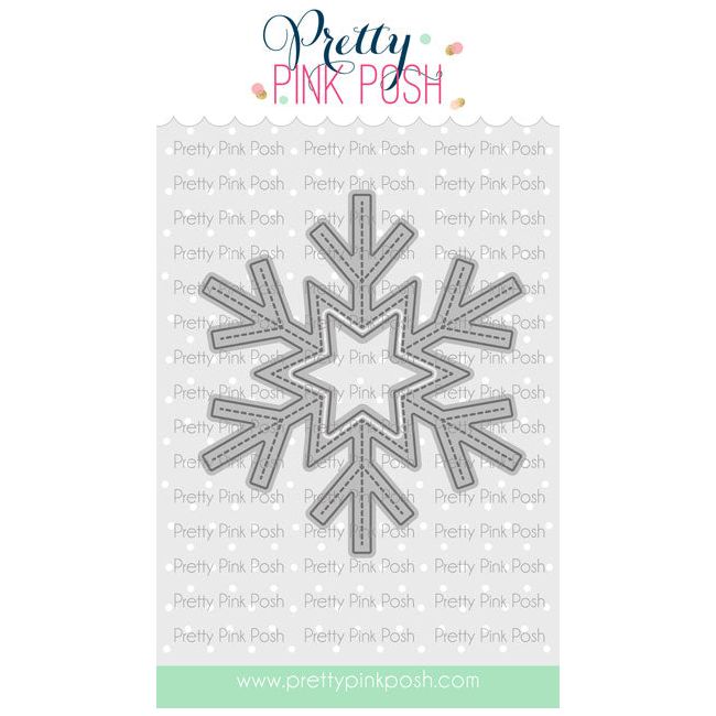 Pretty Pink Posh Snowflake Shaker Dies