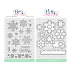 Pretty Pink Posh Snowflakes Clear Stamp and Die Set