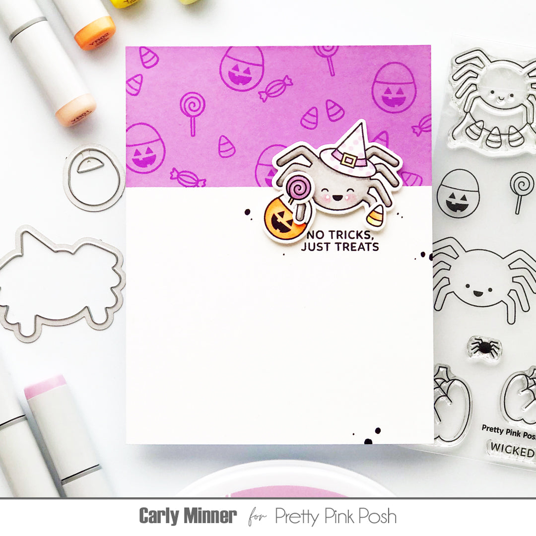 Pretty Pink Posh Spider Friends Clear Stamps treats