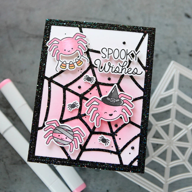 Pretty Pink Posh Spider Friends Dies pink