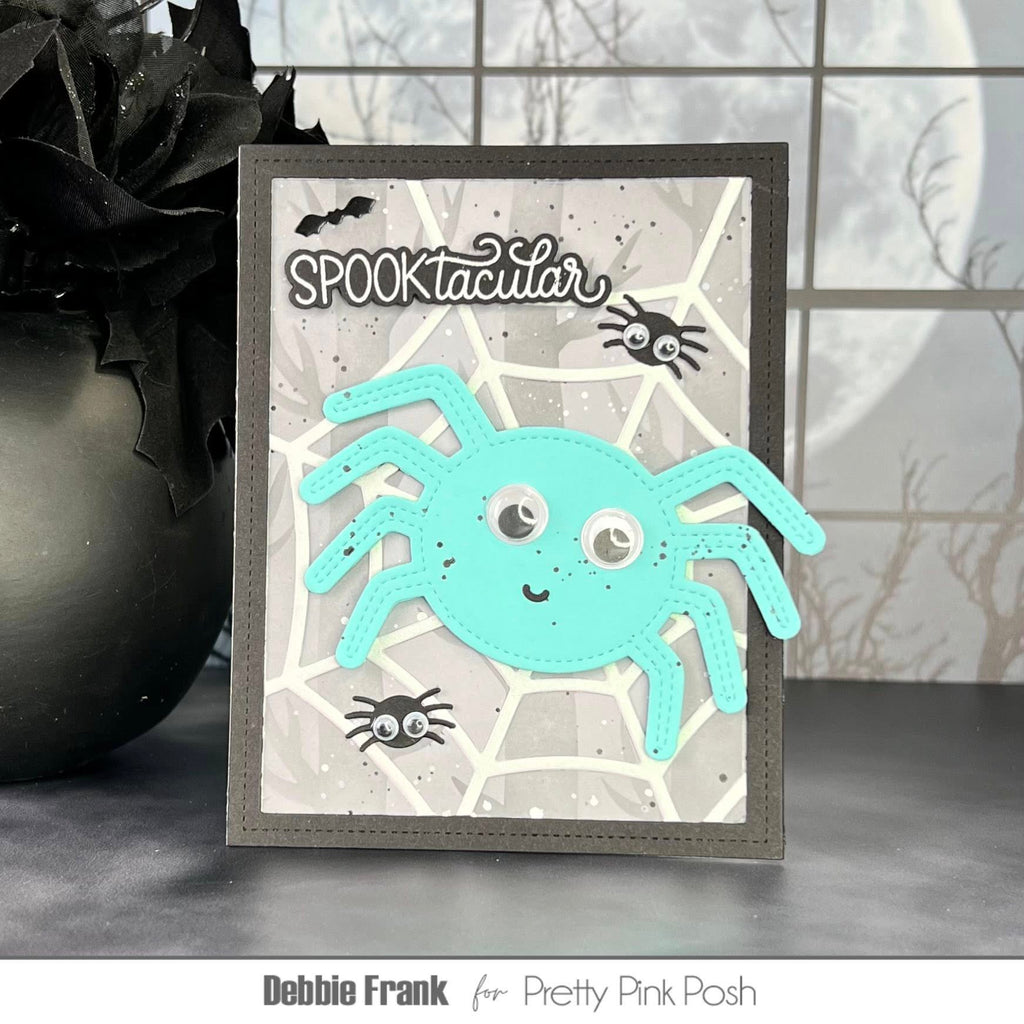 Pretty Pink Posh Spider Shaker Dies googly eyes