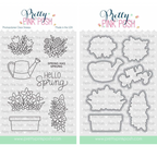 Pretty Pink Posh Spring Blooms Clear Stamp and Die Set